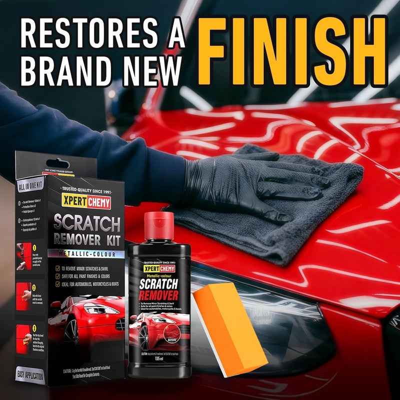XPERTCHEMY Car Scratch Remover for Vehicles, Scratch Repair and Swirl Remover, Car Paint Scratch Remover & Restorer Kit, Polishing Wax Scratch Remover for Vehicles - Image 5